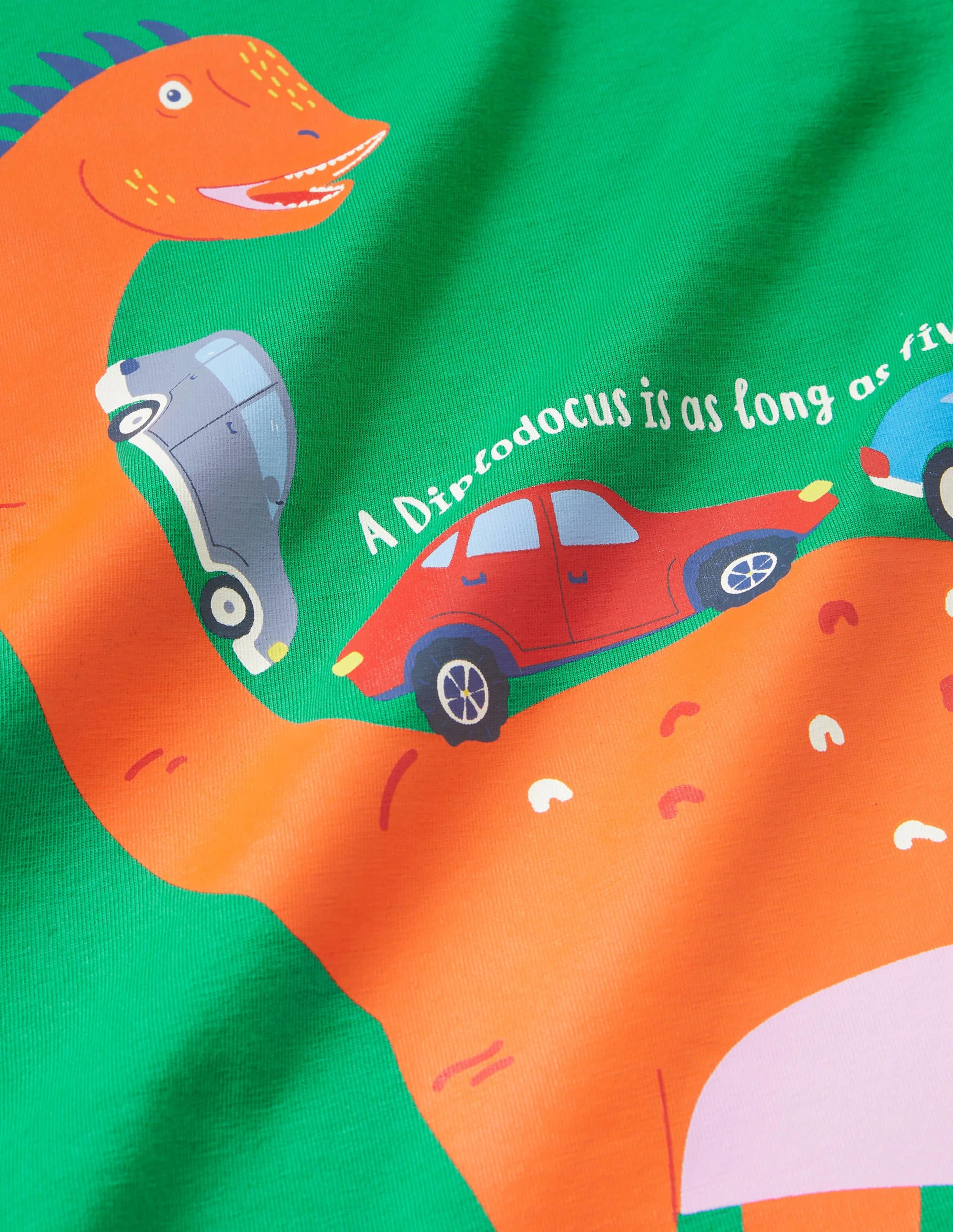 Educational Printed T-shirt-Highland Green Dinosaur - Image 3